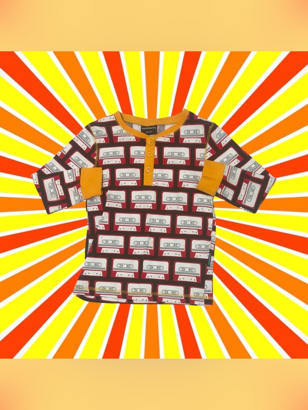 Maxomorra Cassette Top
Great condition 
110/116 (5-6 years)
Brown
Retail $41
